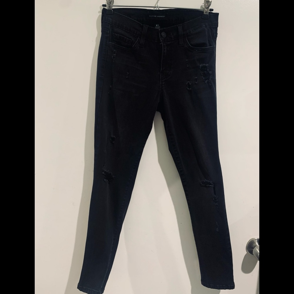 Flying Monkey black distressed skinny Jeans 27